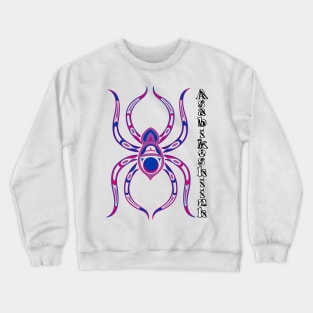 Asabikeshiinh (spider) Bisexual Pride Crewneck Sweatshirt